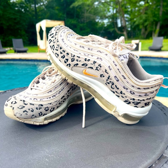 Nike Air Max 97 Leopard Print Beige and Orange